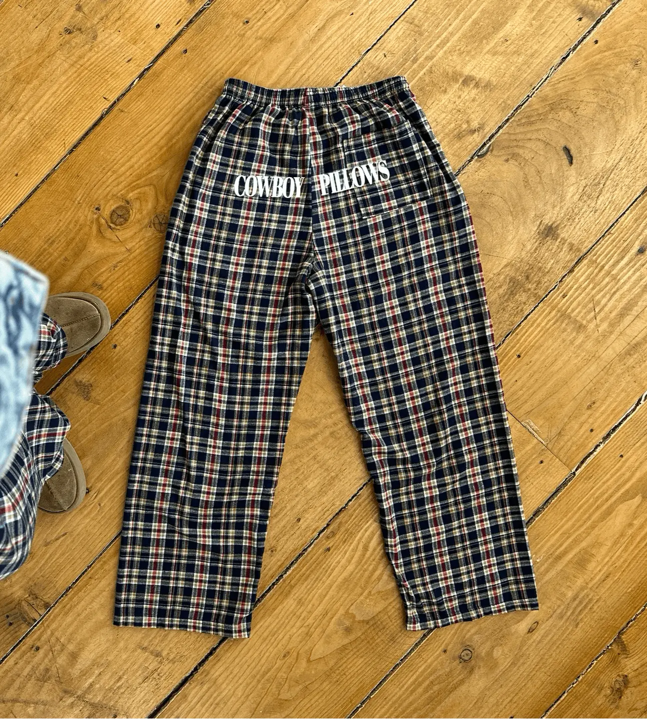 NAVY BLUE Flannel Cowboy Pillows Sweatpants