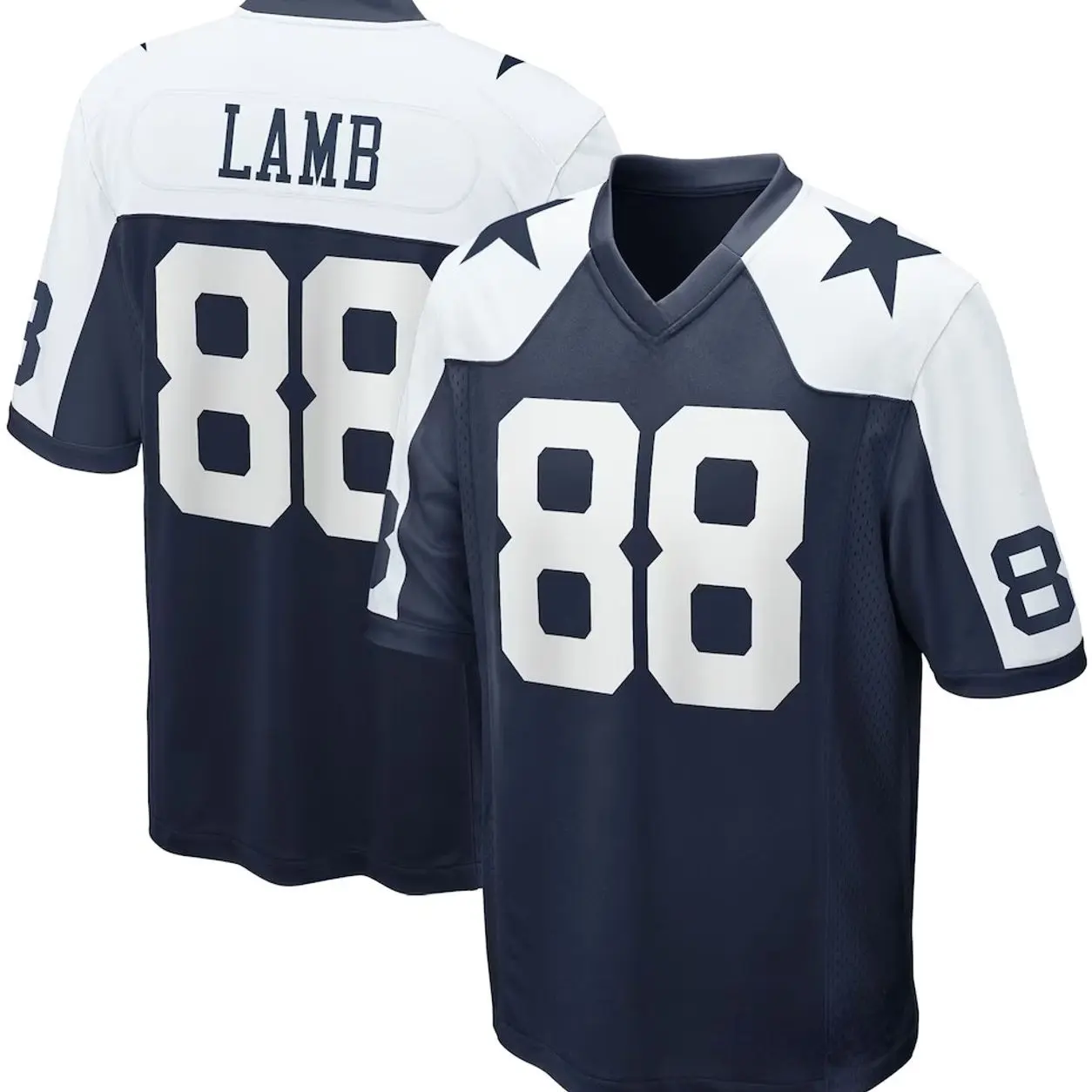Unisex Football inspired by Dallas Lamb 88 Alternate Game Team Jersey - Navy