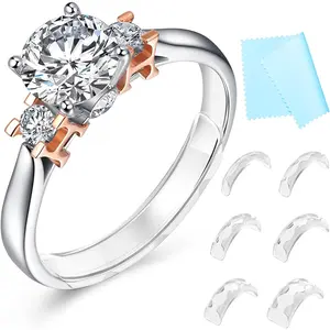 Ring Sizers for Loose Rings Ring Guards for Loose Rings Fit Any Rings, Invisible Ring Size Adjuster Never Sliding Off and Spinning