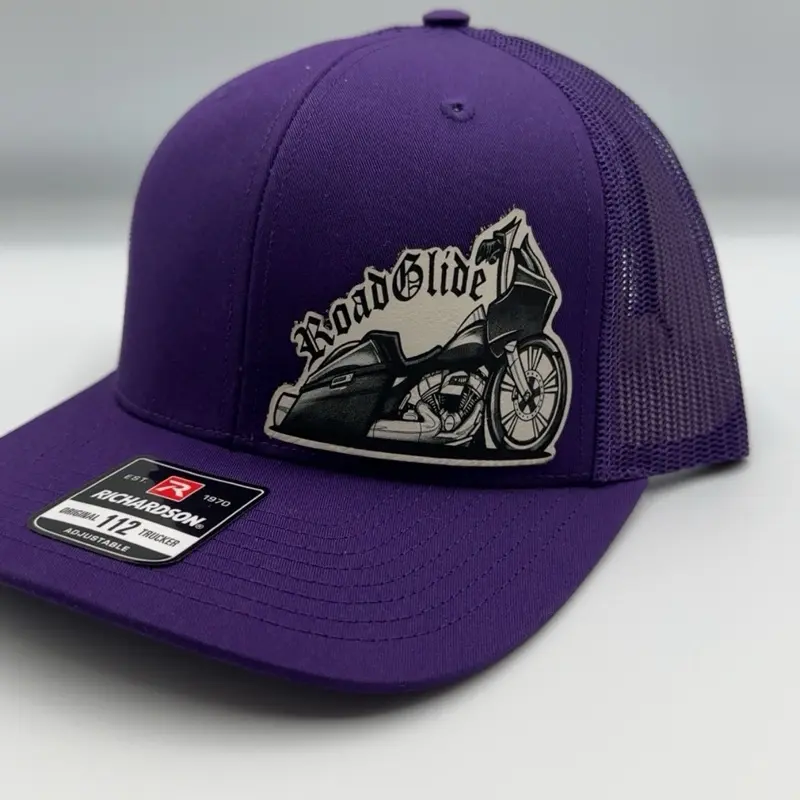 Road Glide Custom Patch Hat - Adjustable Snap-Back Style - Classic 112 to Flat Bill Flex Fit - Available in Multiple Colors & Designs - Unisex Baseball Cap Road Glide Custom Patch Hat - Adjustable Snap-Back Style - Classic 112 to Flat Bill Flex Fit - Available in Multiple Colors & Designs - Unisex Baseball Cap