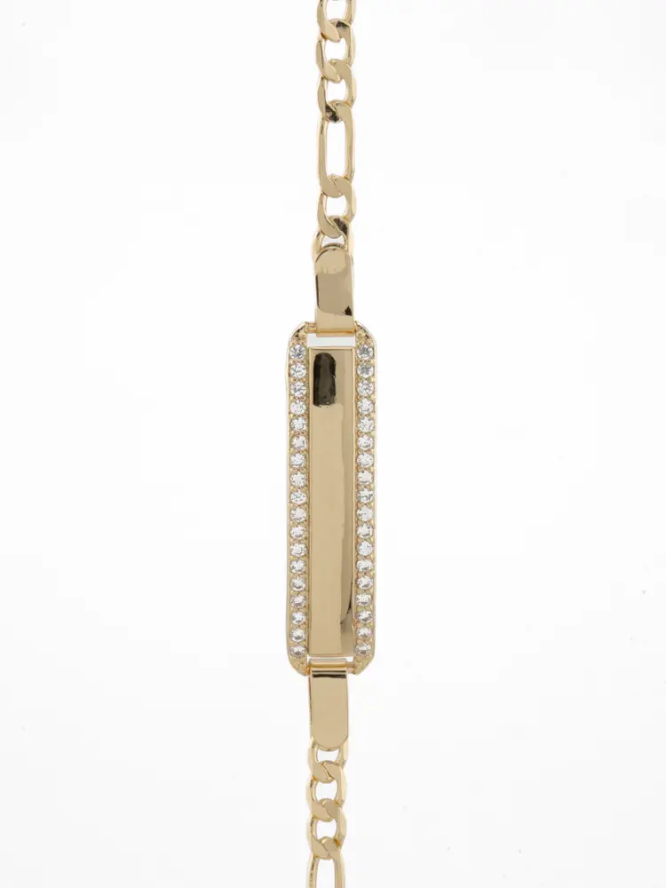 Personalized Baby Bracelet with Laser Engraving, Elegant Gold-Plated Chain Adjustable from 6-7 Inches - A Cherished Gift, Elegance, Initial Engraving Bracelets & Bangles, Custom Engraved Bracelets & Bangles