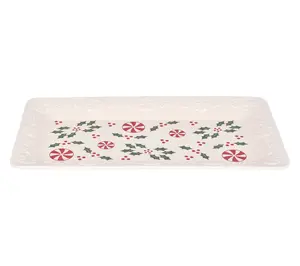 Temp-tations Seasonal 16" Platter with Embossed Rim