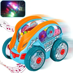 Electric Dancing Stunt Dump Truck Toy - Electric Car with Colorful Lights, Music, Auto-Reverse, 360° Spinning Action, Fun Gift for Kids (Toys & Hobbies Entertainment)