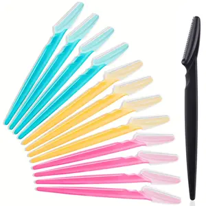 3/6/12Pcs Eyebrow Trimmer Safety Razor Face Shaver Blade Epilation Hair Removal Cutter Multipurpose Exfoliating Dermaplaning Tool