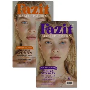 Orange + Purple Speckles Makeup Patches