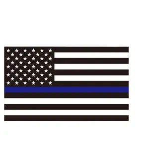 Nazhifa Magnetic American Flag Car Sticker Decals - Waterproof, Sunproof, Reflective Blue Line, Universal, Vehicle Exterior Decoration, Patriotic Vinyl Waterproof Decals for Pride Expression