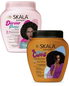 Skala Divino Potao + Mais Crespos - Shea Butter, Castor Oil, Argan, for Ultra-Defined, Moisturized Curls