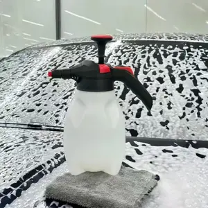 Triple-Action Pump Foam Sprayer with 3 Nozzles, Cordless Hand Pump Bottle for Car Wash & Versatile Use - 70 Oz. Portable Detailing Atomizer, Snow Foam Sprayer, Foam Spray Lance, Car Wash Equipment