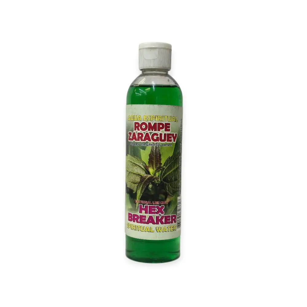 Hex Breaker Spiritual Water (Agua Espiritual) - Rompe Zaraguey for Cleansing Rituals & Protection Baths, Removes Envy - 8 oz, Spiritual Use