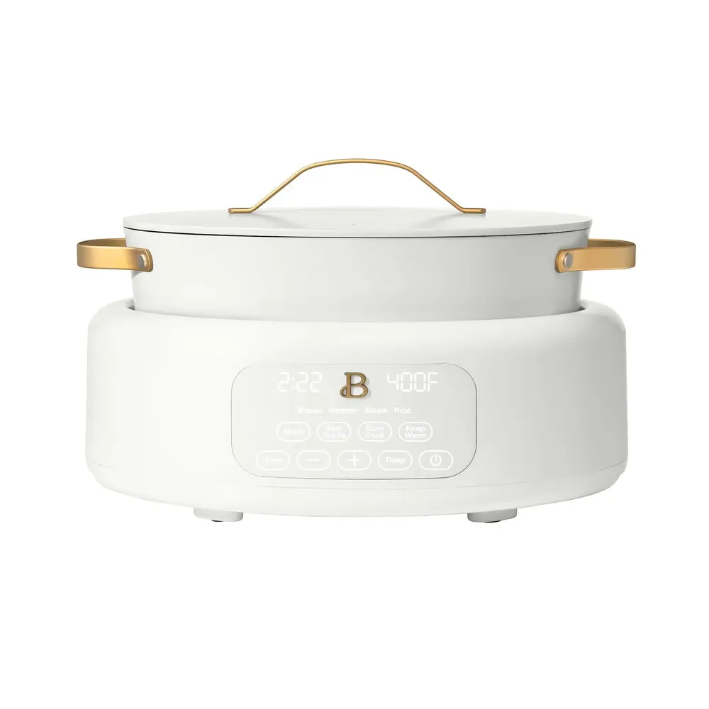 Beautiful 10 in 1, 6 Qt Electric Multi-Cooker, White Icing