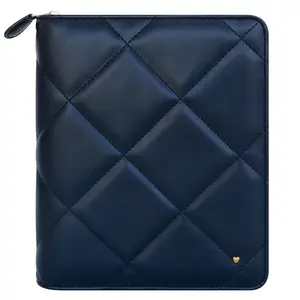 Planner Love Folklore Blooms Simulated Leather Sky Captain Blue