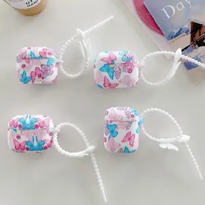 Irregular Butterfly Flowers for Apple Airpods Pro 2 Earphone Case Protector Silicone Wireless Earphone for Airpods 1 2 3 Cases