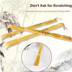 Back Scratch Bamboo Scratcher Back Massager, Unique Design, Non-Toxic Metal Material, Suitable for Men and Women, Single Item, Body Care Tool