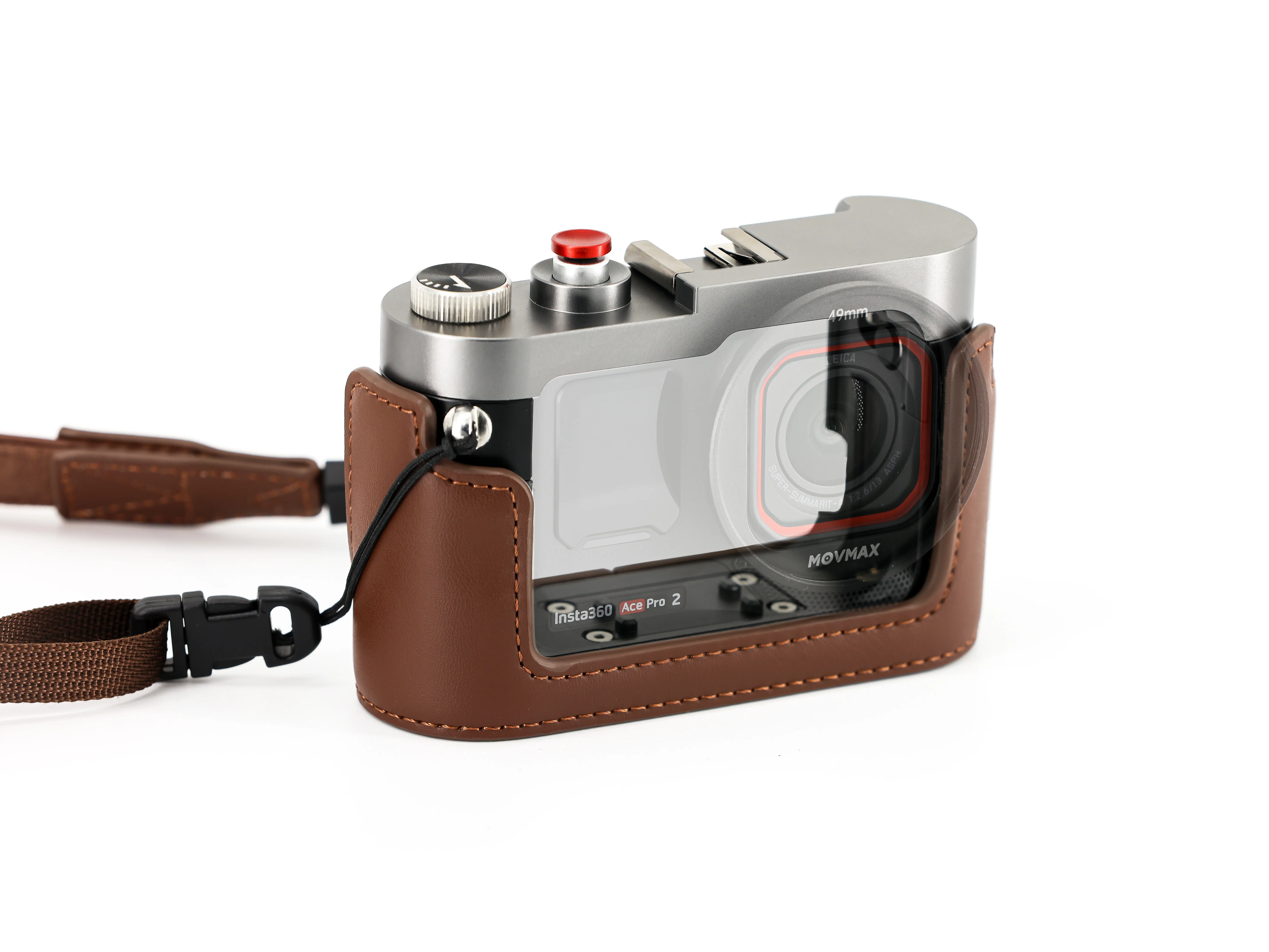 Movmax Vintage Camera Cage, Essential Accessory Compatible with Insta360 Ace Pro 2 & DJI Osmo Action 5 Pro, Must-Have Camera Accessory for Content Creators, Accessories