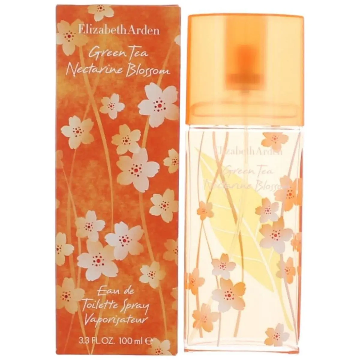 Elizabeth Arden Green Tea Nectarine Blossom Eau de Toilette, Floral Fruity Fragrance with Peach & Bergamot Notes, Women Perfumes Spray, 3.3 oz / 100ml, Daily Wear, Fresh Fruit
