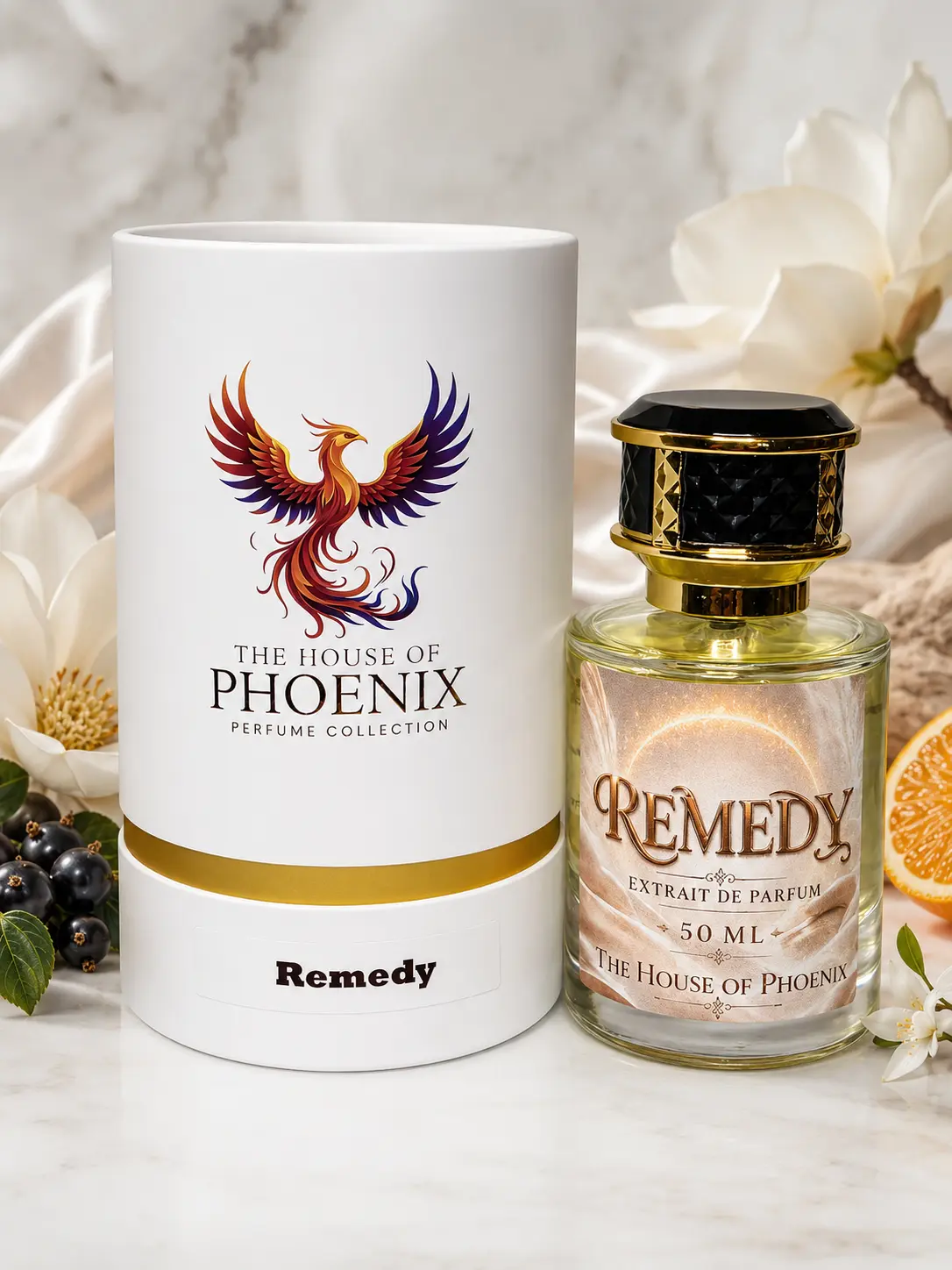 The House of Phoenix Remedy Unisex Extrait De Parfum Spray, 50ml Alcohol-Base Fresh Musky Fragrances for Everyday Wear