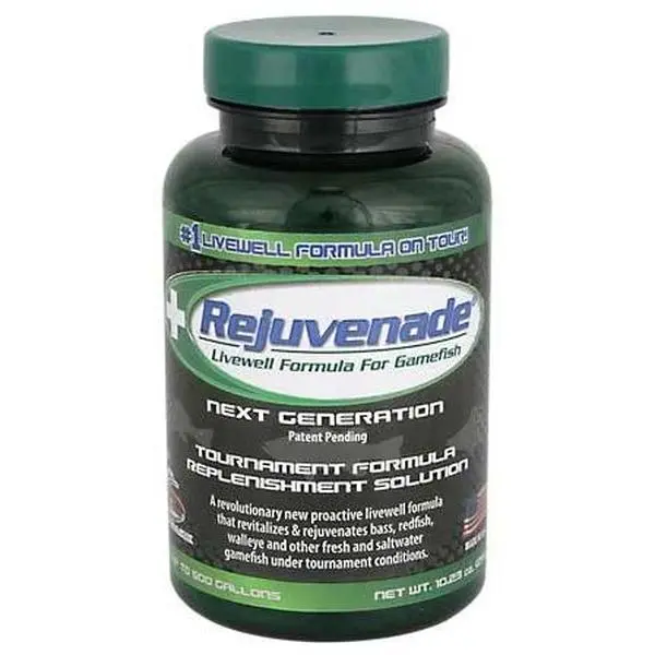 Bass Medics Rejuvenade Livewell Water Treatment - Energy Boost Formula, FD&C Blue #1, Re-Energizes & Replenishes Aquatic Environments