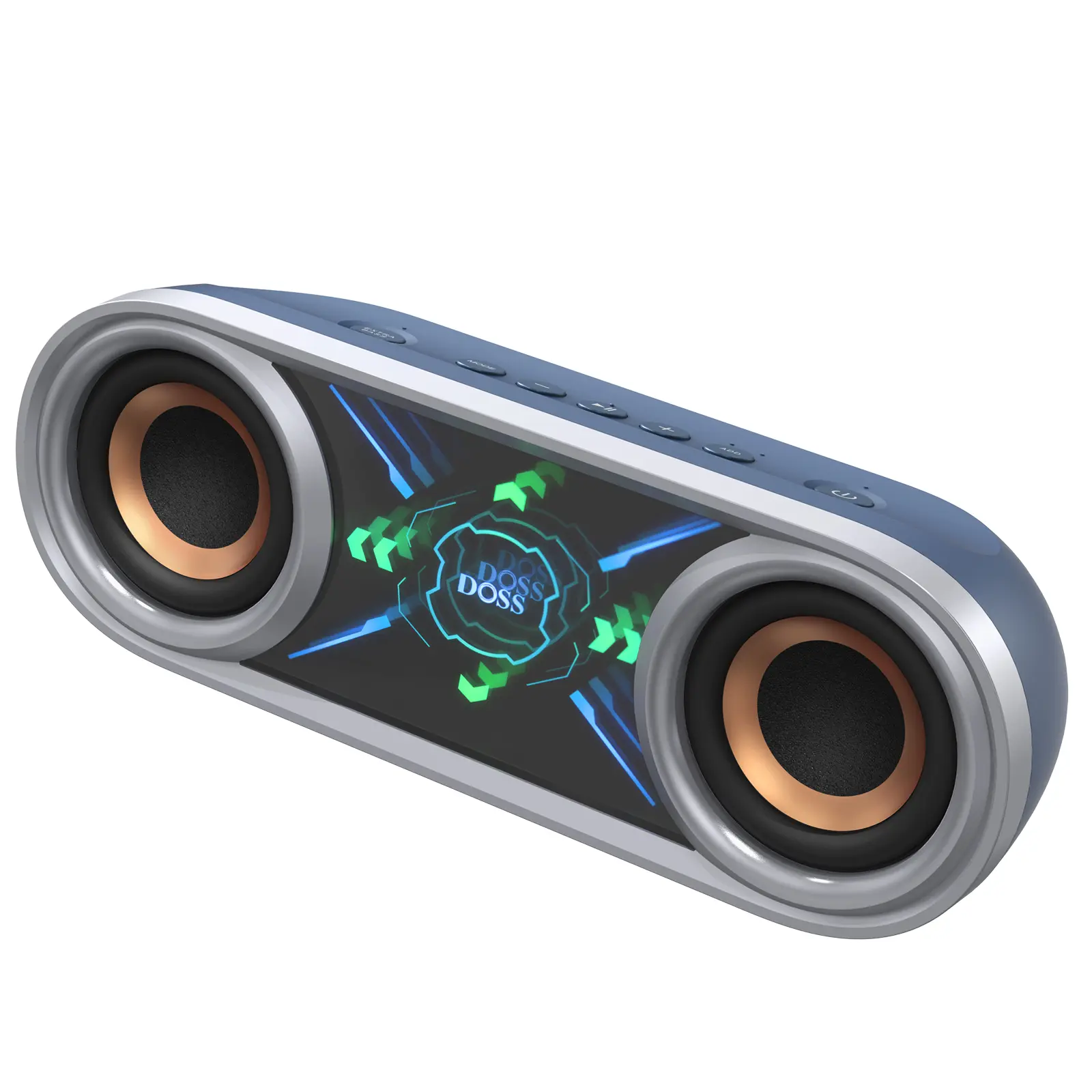 DOSS SoundBox Pro+ P400 50W Portable Bluetooth Speaker, Dual 25W Woofers, DSP Stereo Sound, 26H Playtime, Dual Batteries, USB Rechargeable, Phantom Mirror Light Show sohochic
