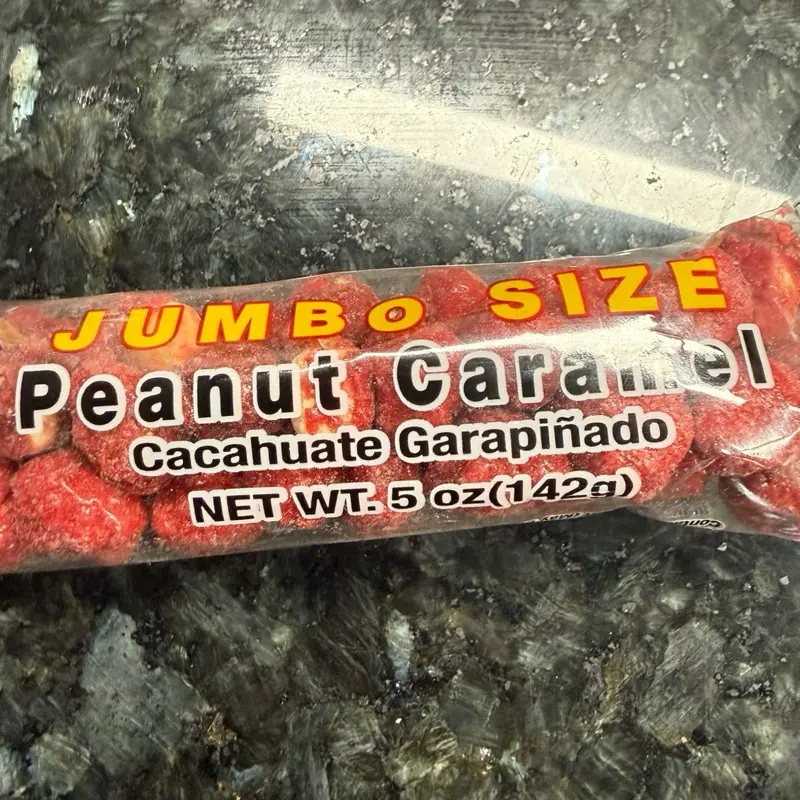 La Molienda Jumbo Peanut Caramel (Garapiñado) Mexican Candy - 3 Pack | Crunchy Sweet Peanuts | 15 oz Total
