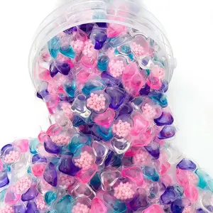 5-In-1 Laundry Pods, 450g Bucket, 1 Bag (10/30/50 Pcs), Contains Softener, Long-Lasting Scent, Deep Cleaning, Home & Travel Use, Laundry Detergent Pods