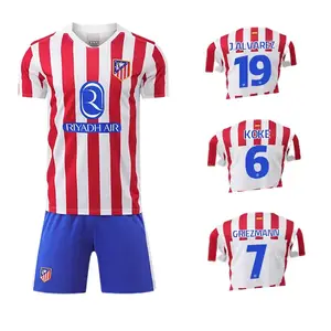 2526 Atlético Madrid New Home Fan Version Jersey - No. 19, No. 6, No. 7