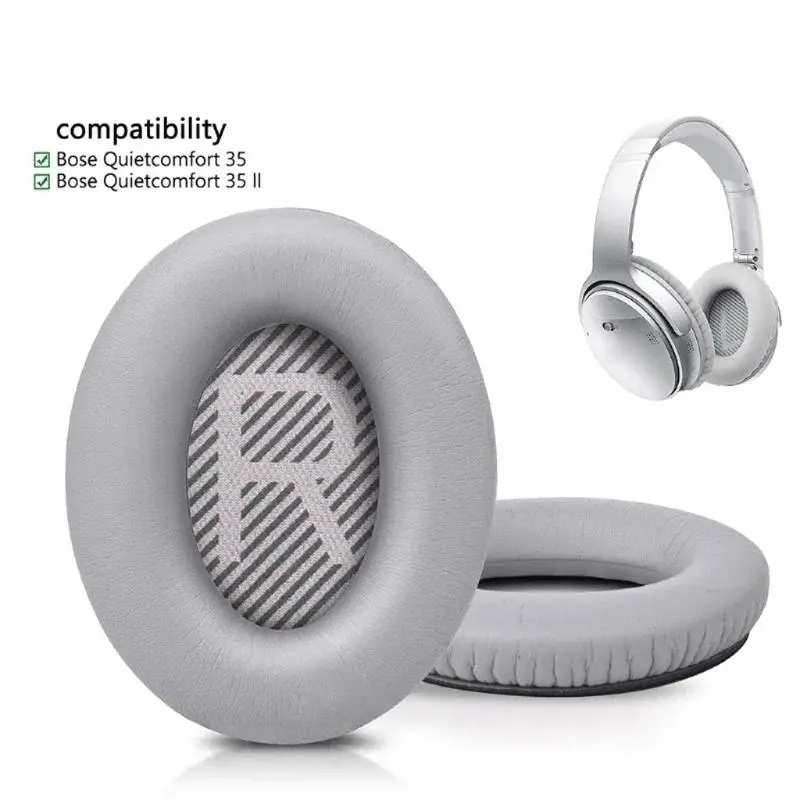 Professional  QC35 Ear Pads Replacement – Ear Cups for BOSE  35 I/II Over-Ear Headphone, Midnight Blue Sponge Noise