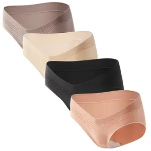 Momcozy Maternity Underwear Seamless, Pregnancy Postpartum Panties Under Bump Maternity Underwear Cotton maternity  undies