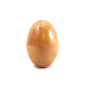 Wooden Egg Shaker Rattle — Rhythm &amp; Sound Healing Percussion Instrument