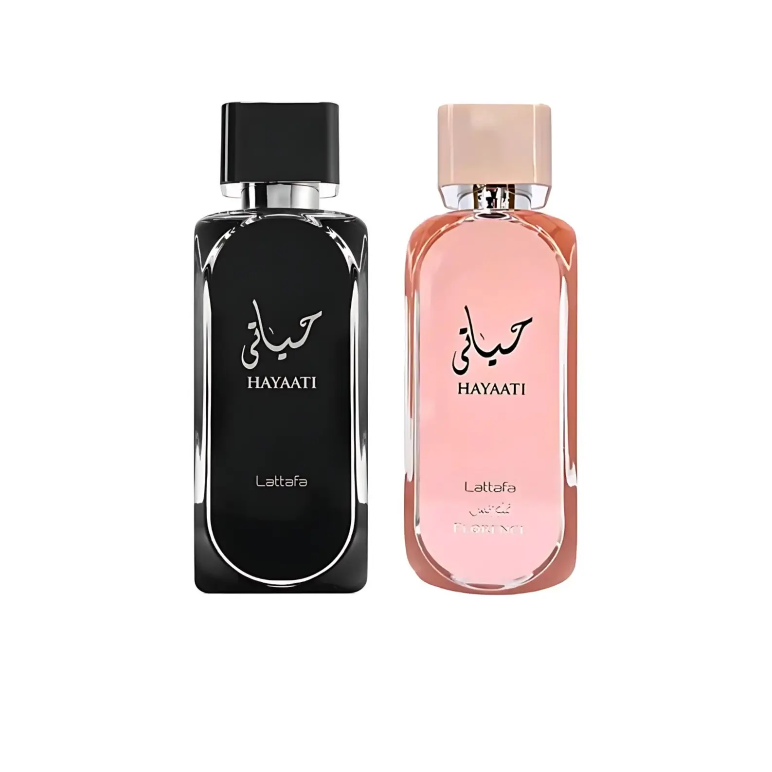 Lattafa Bundle | Hayaati | Black + Florence | Unisex Fragrance | 100 ML - 3.4 OZ | Eau De Parfum | Sweet Pink Berries - Mandarin Orange & Pink Grapefruit