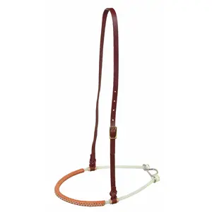 LEATHER COVERED DOUBLE ROPE NOSEBAND