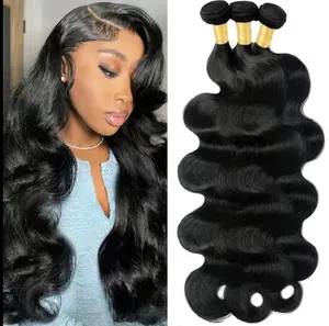 100% Luxury Human Hair 15A Grade 3 Bundles Straight/Body Wave/Water Wave/Deep/Burmese Curly/Yaki Straight 15A 100% Brazilian Human Hair Body Wave Bundles Unprocessed Raw Hair Weave Sew in/quick Weave Hair Bundles Nat
