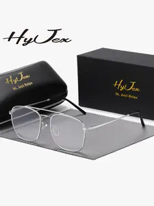HyJex 1 Piece Unisex Simple Design Full Frame Plaon Glasses Modern Interpretation Square Frame Plaon Glasses