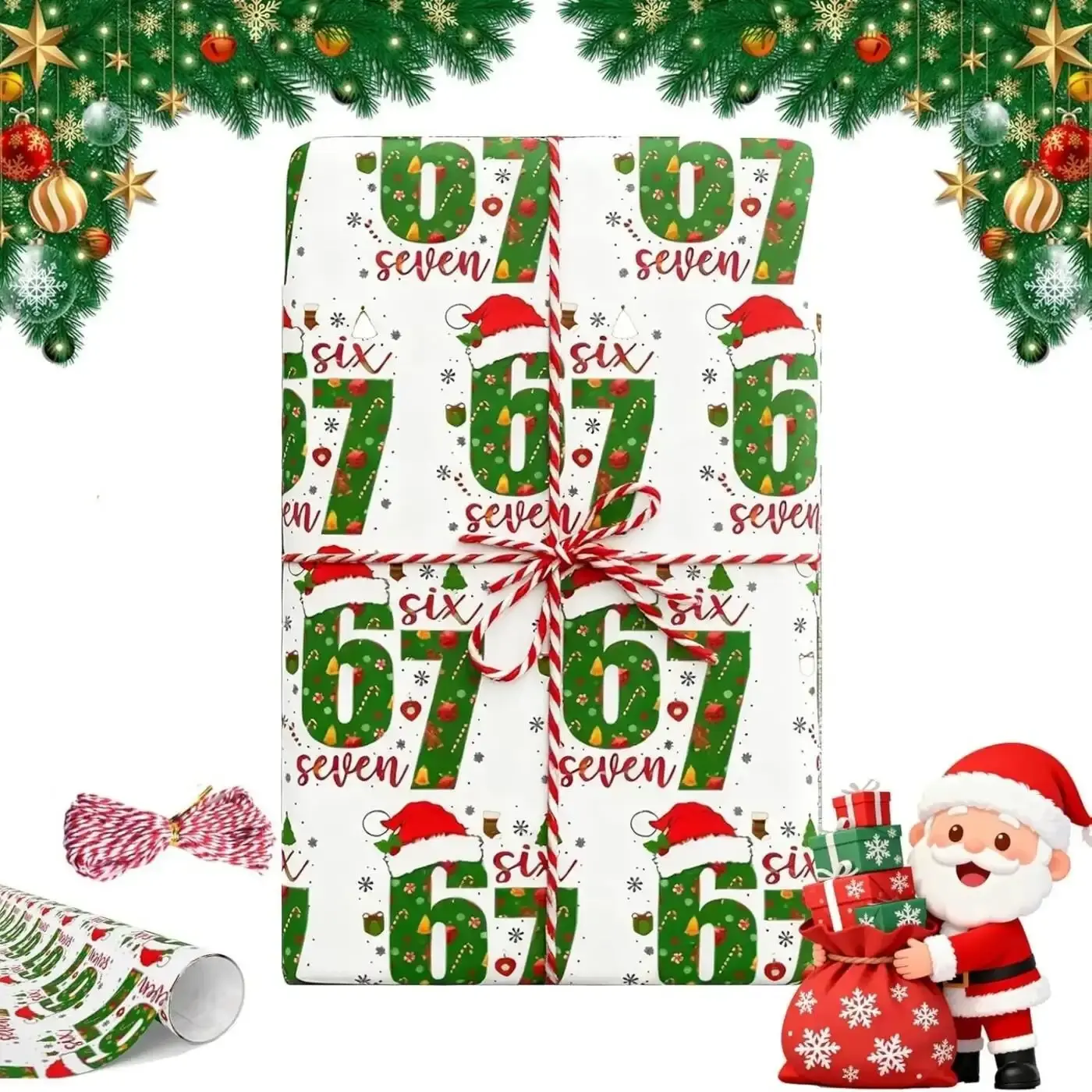 Funny Christmas Meme Gift Wrapping Paper, Fun Holiday Packaging for Presents, Adds Festive Joy to Gifts, Christmas Wrap Paper