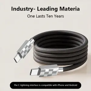 Swipe and miss out! New arrivals: 60W dual-port Type-C braided cables, compatible with Apple and Android fast-charging phones. Just $1 each—make friends effortlessly! Limited to 100 pieces—while supplies last! The perfect New Year gift.