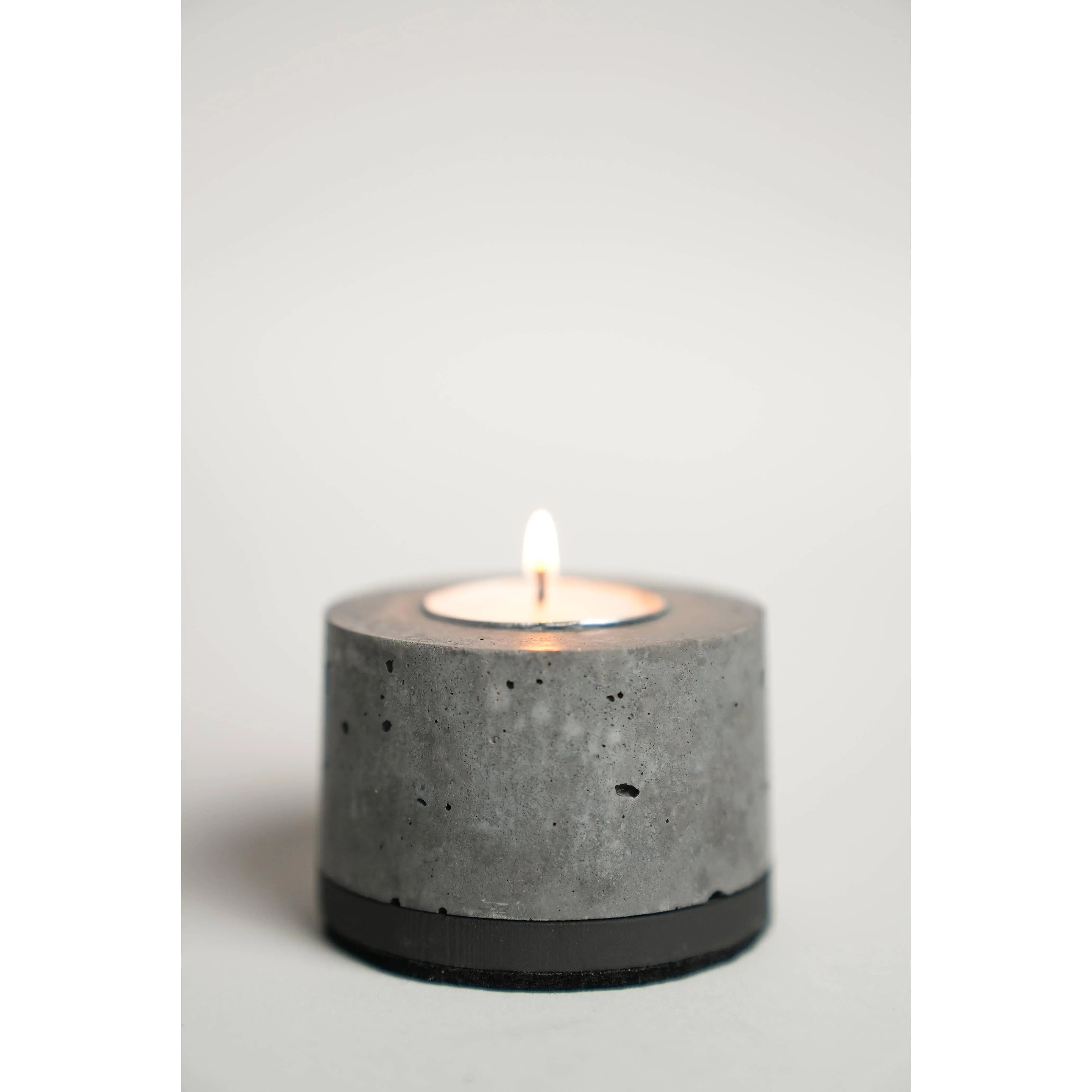 FLÎKR Fire® Bundle 3 piece concrete tea light candle holder 1.5inch