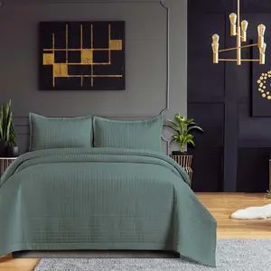 Naples Solid Oversized Quilt Set