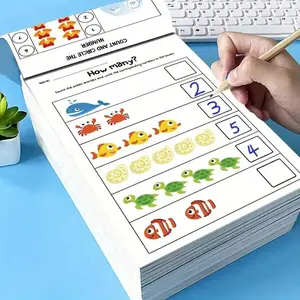 Interactive Preschool Mathematics Workbook: Numerical Drawing, Addition And Subtraction Homework - Early Childhood Education Activities For 2-4 Years Old, Preparatory Courses, Home Or Classroom Use - Digital Recognition And Basic Arithmetic