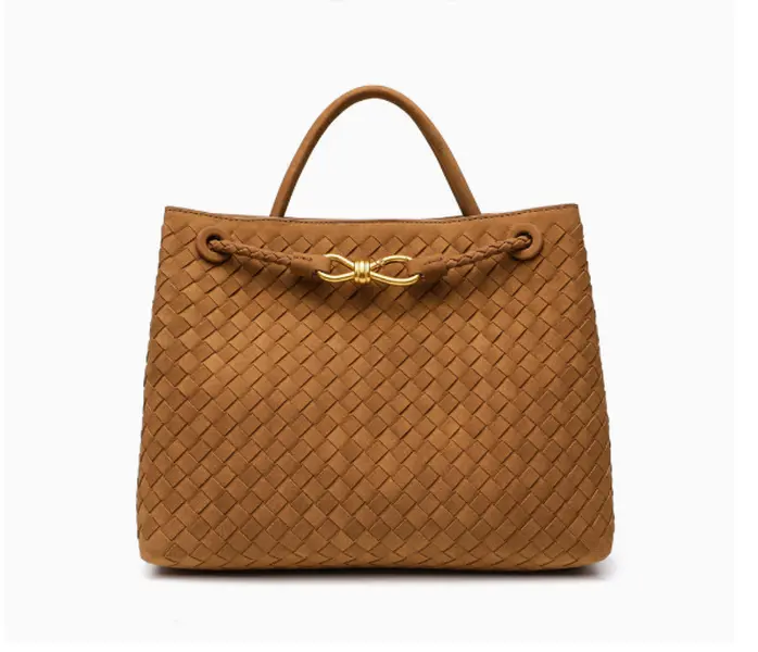 Women's High-End Handmade Handbag - Casual Woven Tote, Hand-Detailed, Elegant, Stylish Shoulder-Crossbody Carry, Versatile Premium Feel Bag, Handmade Bags, Elegant Bags