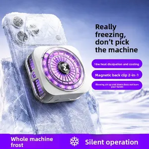 New Cooling Fan CX21 Ice Version Magnetic Clip Dual Use Phone Cooler Semiconductor Refrigeration Gaming Accessory heatsink For Phone