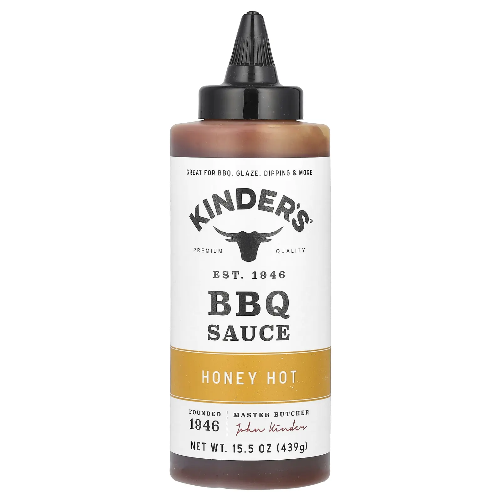 KINDER'S BBQ Sauce, Honey Hot , 15.5 oz (439 g)