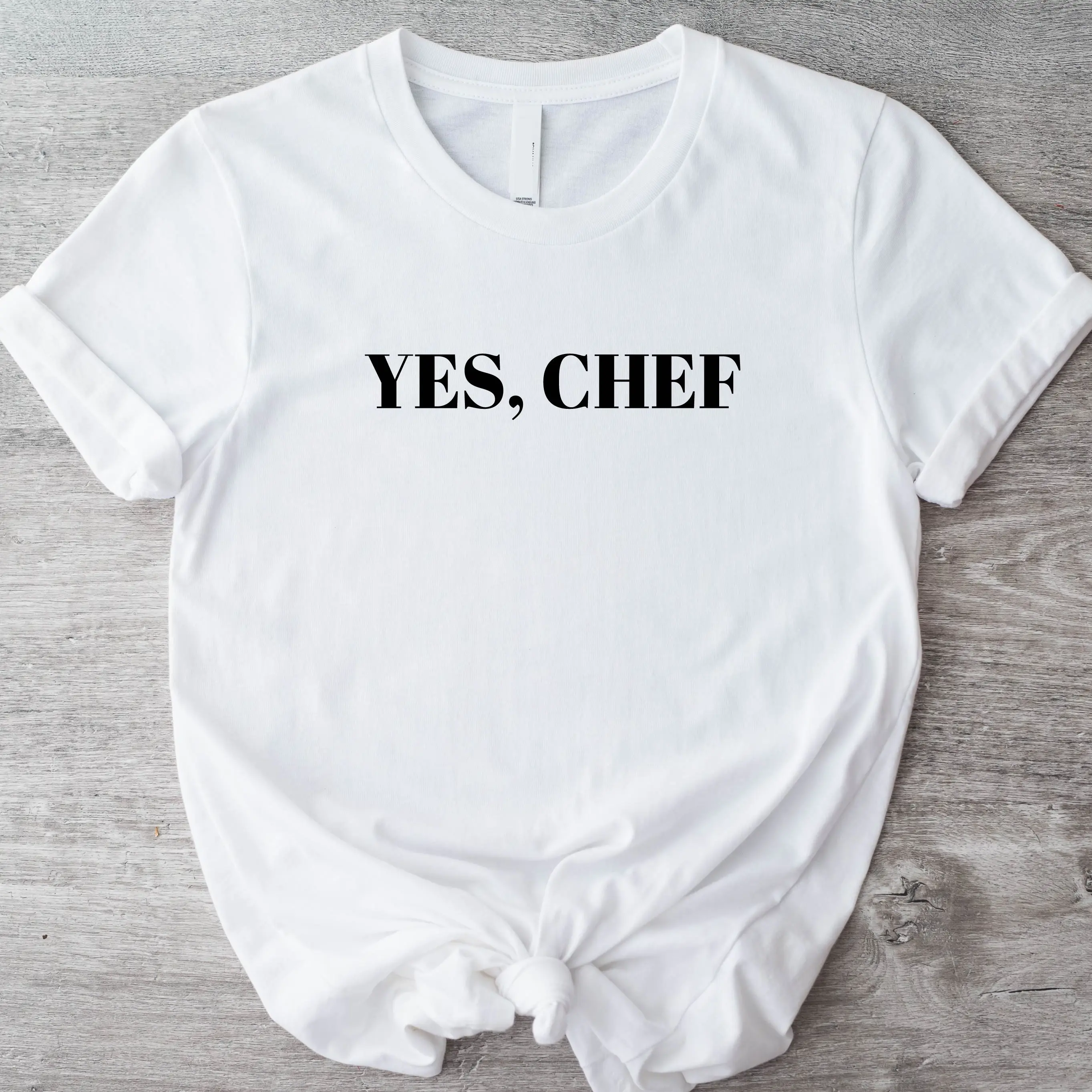 Yes Chef T-Shirt, Food Lover Shirt, Restaurant Tee, Kitchen Crew Tee, Gift Shirt for Chef, Funny Foodie Short Sleeve, Trending Chef Tee, Carmy The Bear T-Shirt.