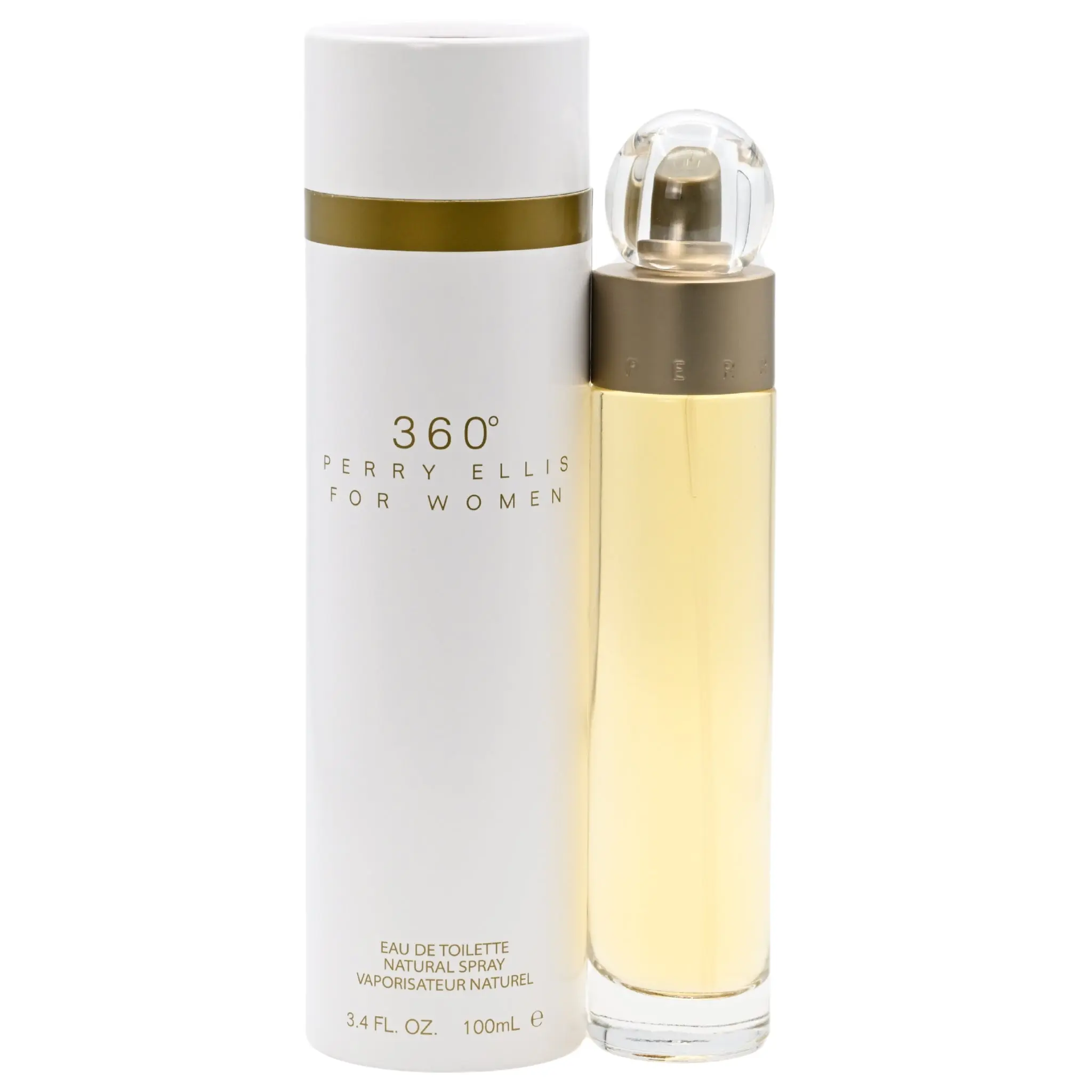 Perry Ellis 360 Women's EDP Spray - 3.4 fl oz Atomizer Bottle Fragrance, Citrus-Infused Floral, Lavender & Musk Fresh Scent, Lily Women's Fragrance, New in Box, Ideal for Casual Wear, Citrus-Infused Women's Fragrance