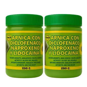 2X Large Arnica Pomada Y Lidocaina Muscular 250g - Arnica Massage Balm for Muscle Relief & Relaxation - Soothing Full Body Care Gel
