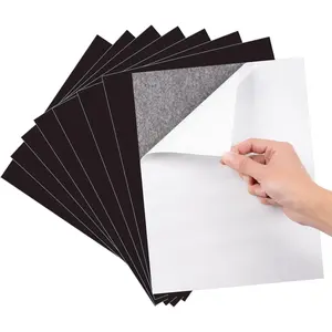 8.5x11 Inch Letter Size Adhesive Magnetic Sheets (Pack of 8), Self-Stick Easy Cut Magnet Sheets for DIY Paper Craft, Home Classroom Office Use