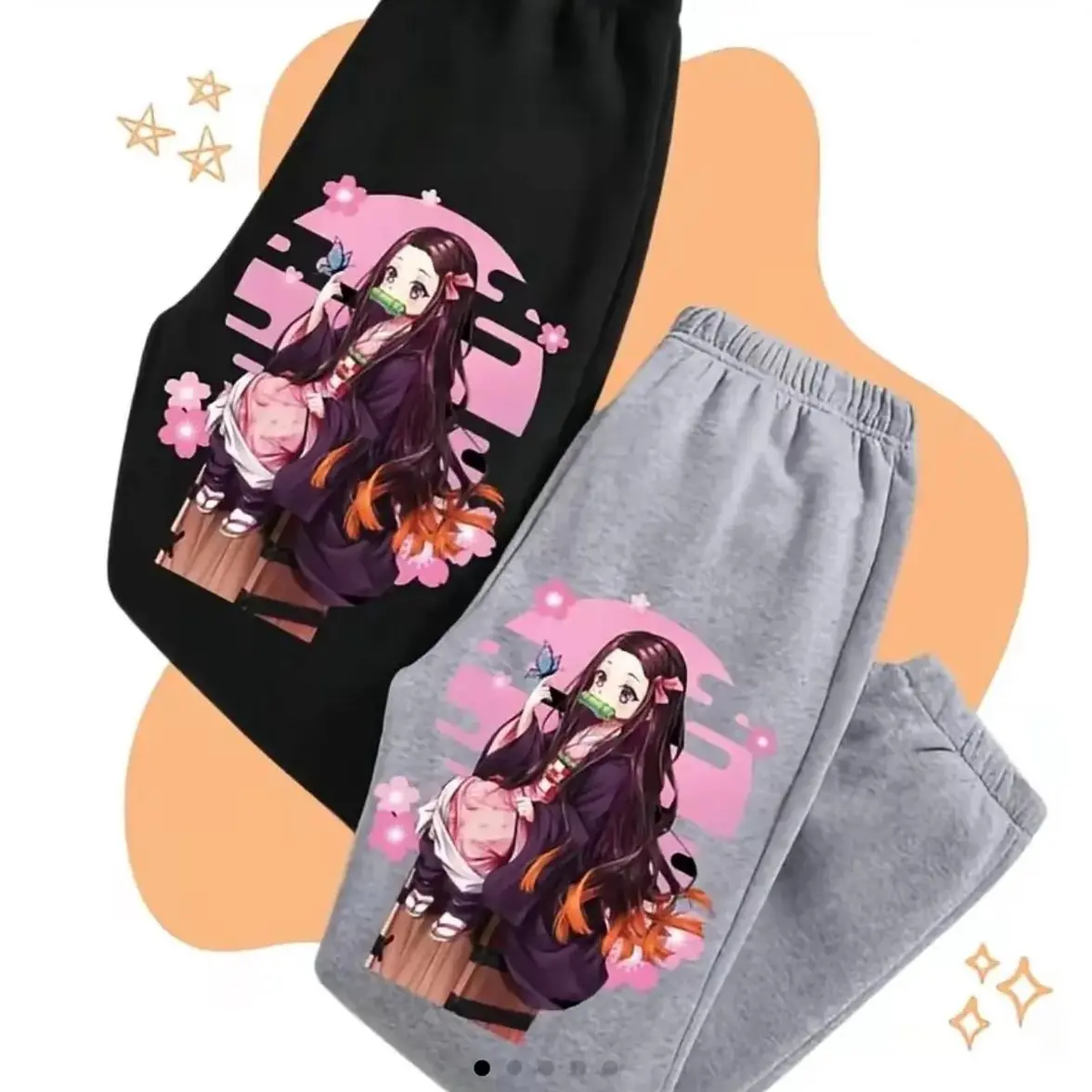 Anime Nezukoo_Demon Slayer Sweatpants, Unisex Trendy Streetwear Casual Outfit Comfortable Wear for Men & Women (1)