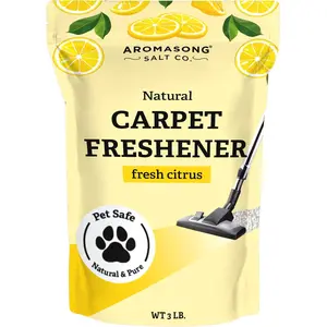Carpet Freshener Powder - Pet Odor Eliminator, Lemon Citrus Scent, Biodegradable & Pet Safe (3 Lb)