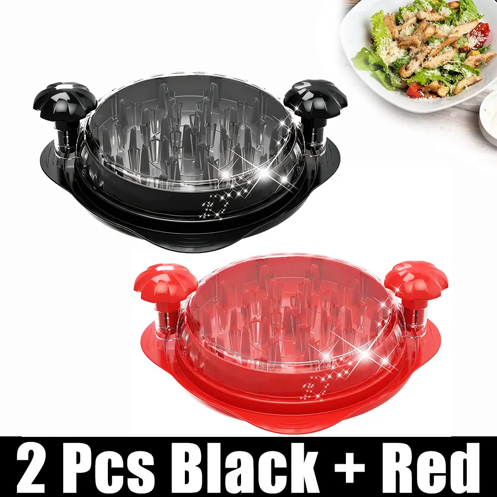 Ergonomic Twist Chicken Shredder for Large Chicken Breast, Clear Visible Meat Shredder Equipment, Thickened Anti‑Slip Strips, Comfort Grip Handle, BPA‑Free for Multi‑Meat Shredding