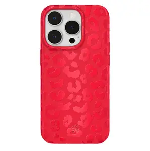 Red Hot Leopard iPhone Case - Bold MagSafe-Compatible Cases for Phones with Shockproof Protection Cases