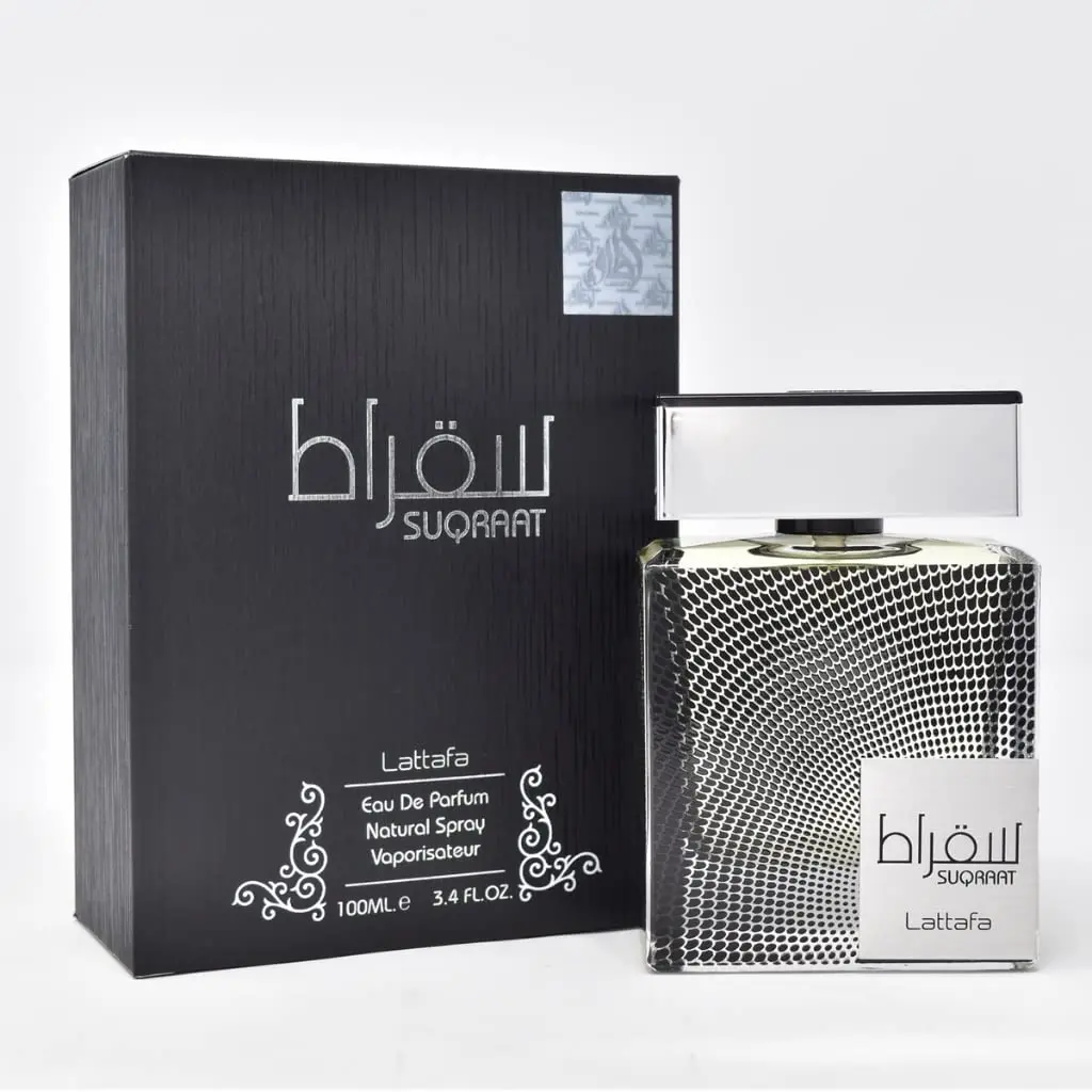 Lattafa Suqraat Men's Eau de Parfum Spray, 3.4 fl oz Fresh Summer Fragrance Blend, Long-Lasting EDP