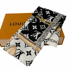 Pre-owned Louis Vuitton Bandeau silk scarf